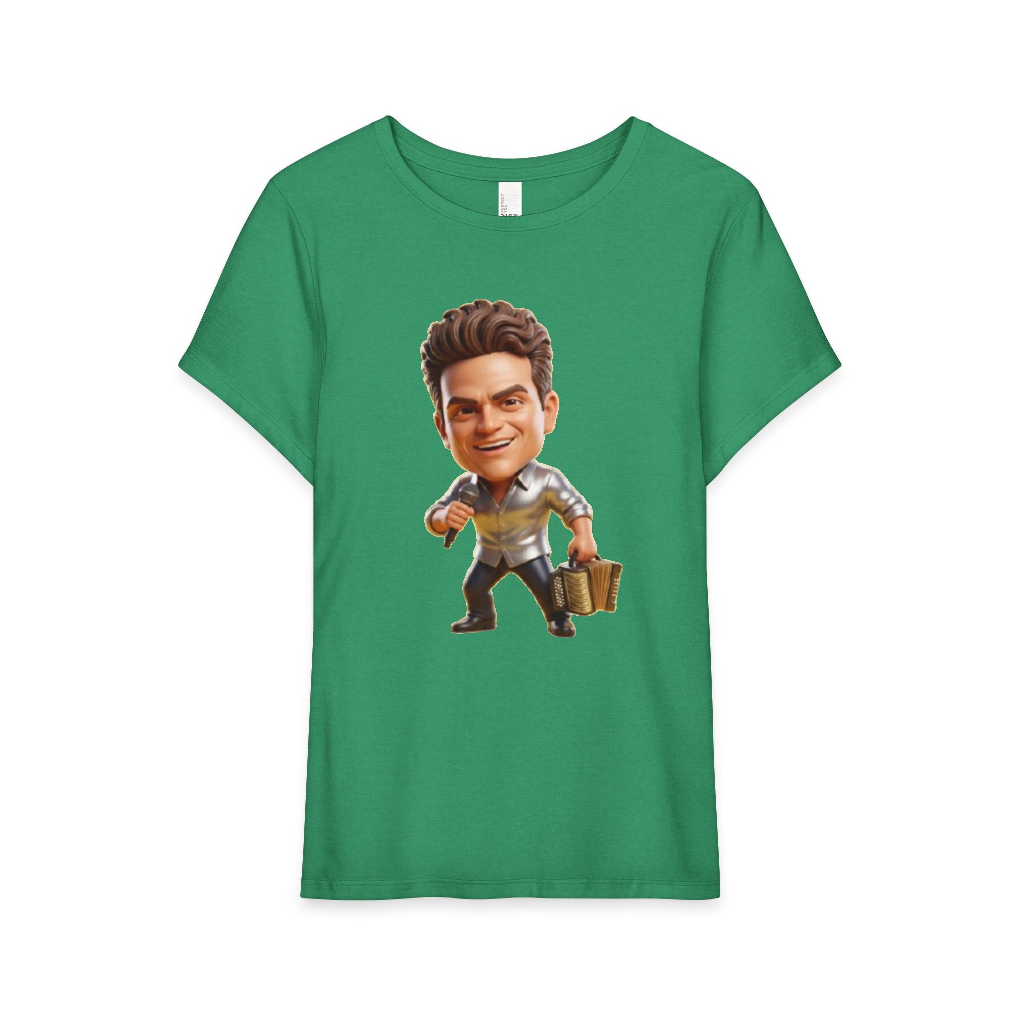 Caricature Businessman Women’s Tee – Funny Office Travel Work Shirt