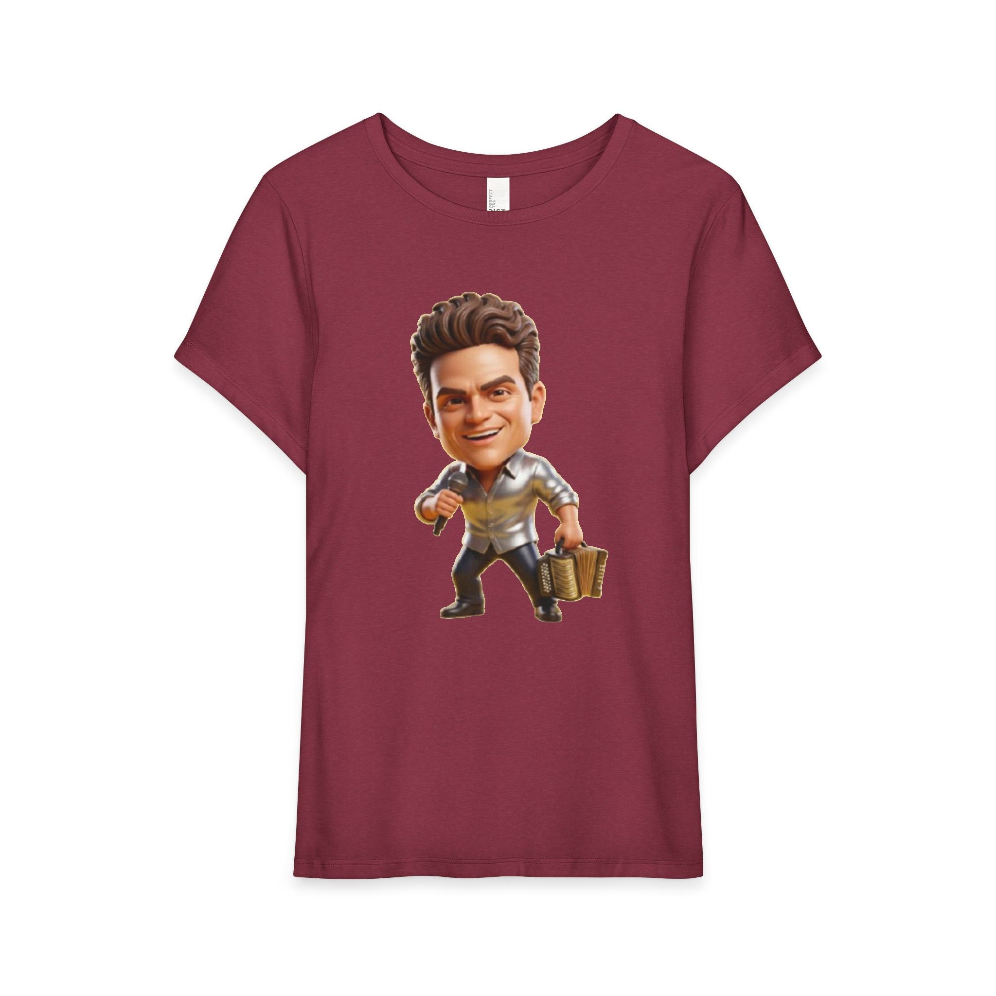 Caricature Businessman Women’s Tee – Funny Office Travel Work Shirt
